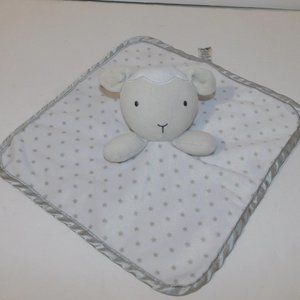 George Baby Walmart White Gray Silver LAMB Sheep Security Blanket Stars Lovey